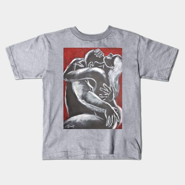 Lovers - Hot Night 5 Kids T-Shirt by CarmenT